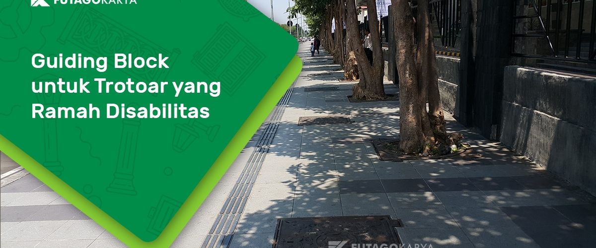 guiding block trotoar ramah disabilitas