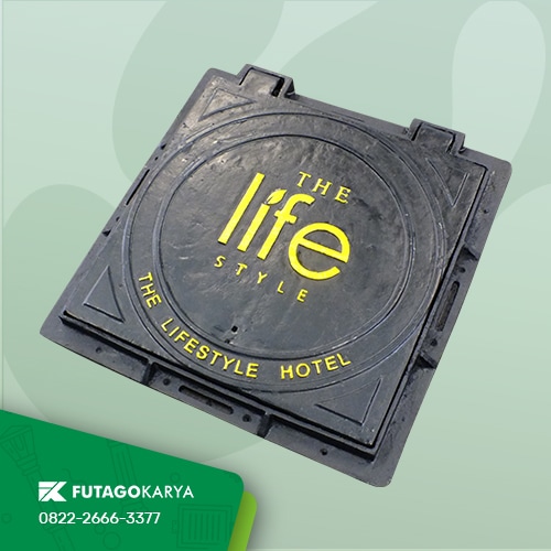 manhole cover besi cor - tutup lubang jalan