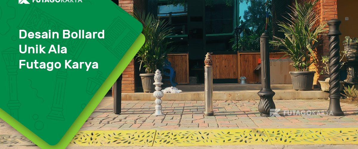 Desain Bollard Pembatas Jalan Unik