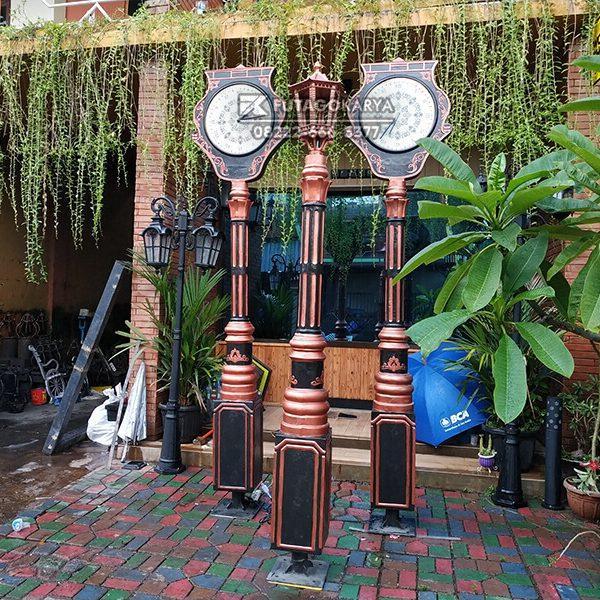 Tiang lampu jam banyumas futago karya 600x600