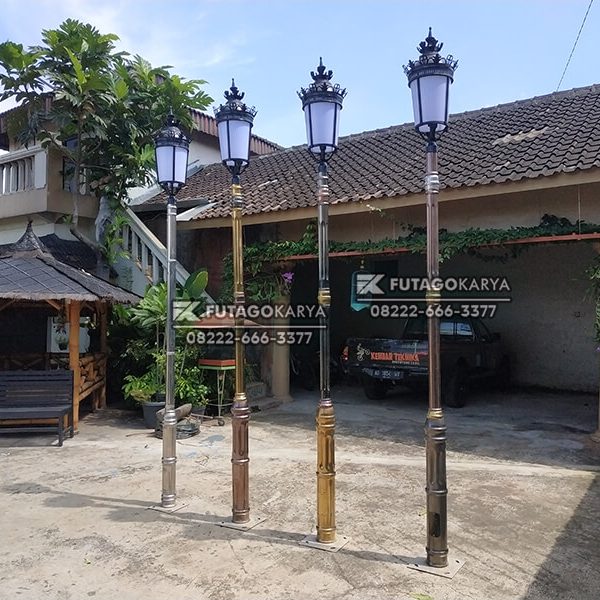 Tiang Lampu  Jalan Stainless Steel Minimalis Futago Karya