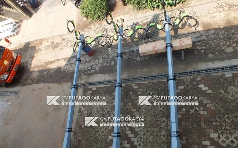 Tiang Lampu Penerangan Jalan PJU Klasik
