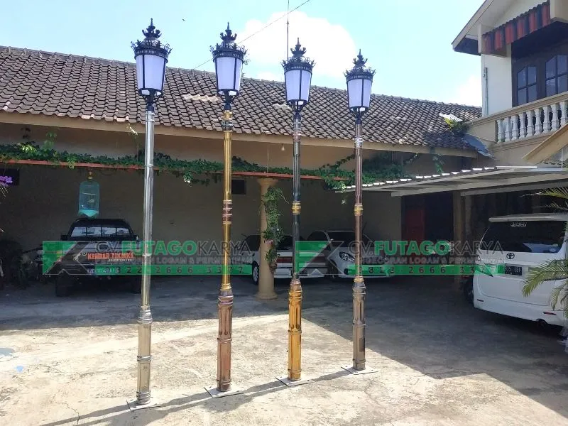 Jual Lampu Hias Taman besi stainless