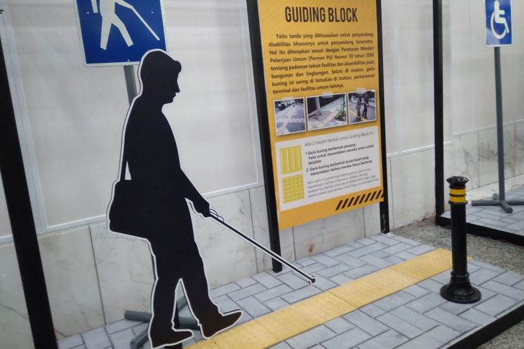 Guiding Block Aluminium untuk Tunanetra