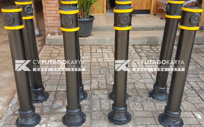 Bollard Pembatas Jalan dan Trotoar Besi berkualitas 800x500