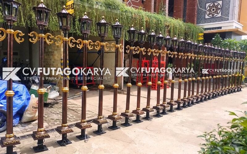 Lampu Taman Tiang Besi