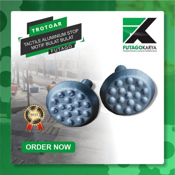 Tactile Stop Bulat Alumunium 1 600x600