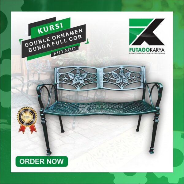 Kursi Double Ornamen Bunga Hijau Full Cor 1 600x600