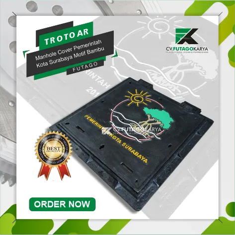 Manhole Cover Pemerintah Surabaya Motif Bakau