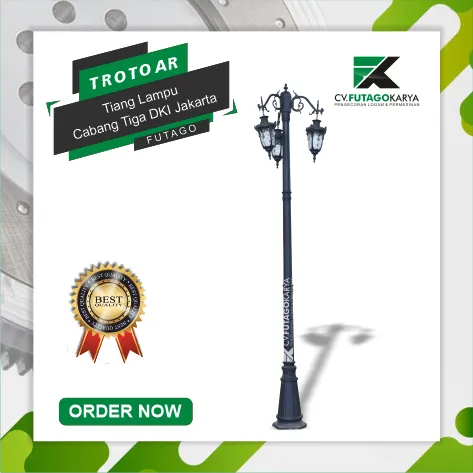 Tiang Lampu Cabang Tiga DKI Jakarta