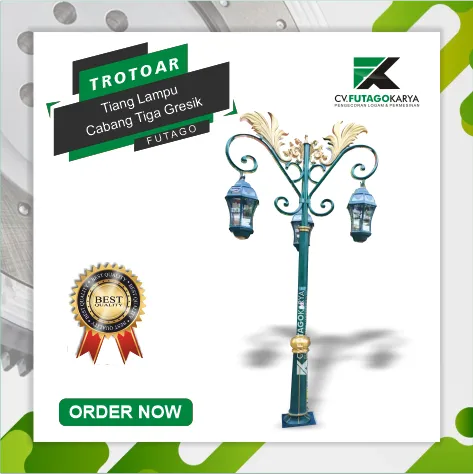 Tiang Lampu Cabang Tiga Gresik
