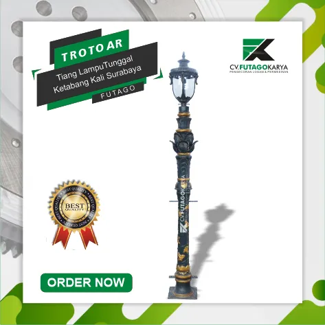 Tiang Lampu Tunggal Ketabang Kali Surabaya