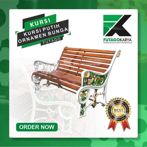 Kursi Putih Ornamen Bunga 1 600x600