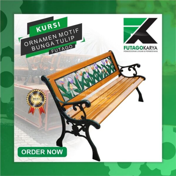 Kursi Taman Ornamen Bunga Tulip 1 600x600