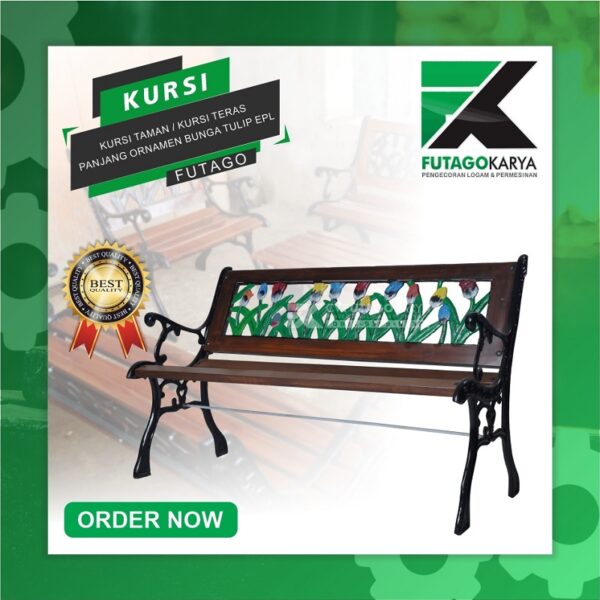 Kursi Taman Ornamen Bunga Tulip EPL 1 600x600