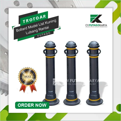 Bollard Model List Kuning Lubnag Rantai 1