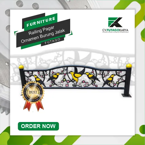 Railing Pagar Ornamen Burung Merak 1