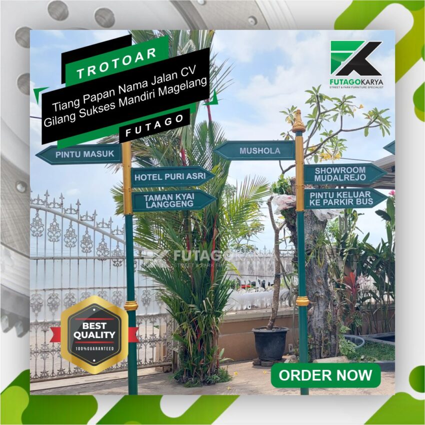 Tiang Papan Nama Jalan CV Gilang Sukses Mandiri Magelang 3
