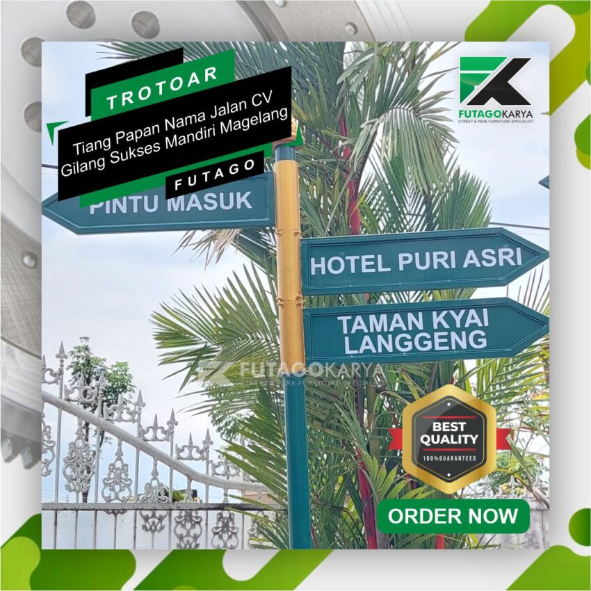 Tiang Papan Nama Jalan CV Gilang Sukses Mandiri Magelang 5