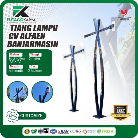 Tiang lammpu jalan minimalis