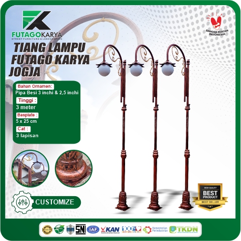 TIANG LAMPU FUTAGO KARYA JOGJA