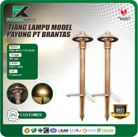 TIANG LAMPU MODEL PAYUNG PT BRANTAS