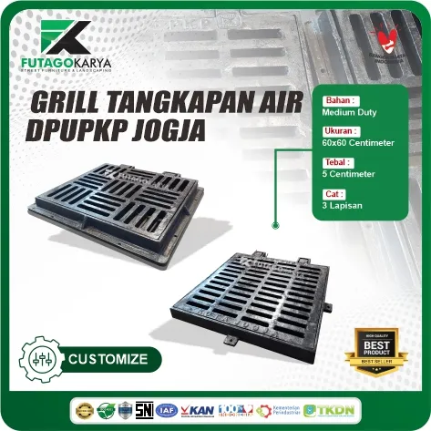 Grill Tutup Selokan Drainase DPUPKP Jogja