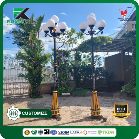 TIANG LAMPU CABANG LIMA PT PRADHITA BHUMI KONTRUKSI YOGYAKARTA 1