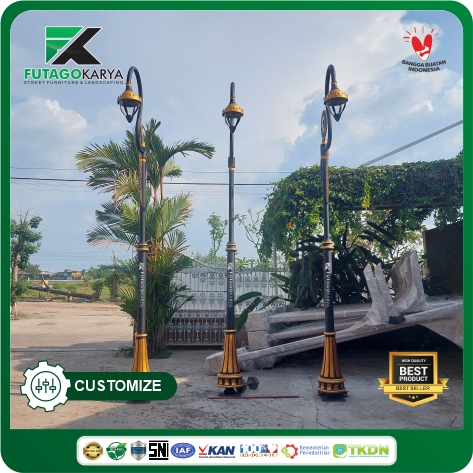 TIANG LAMPU BENDALI TELAGA SARI BALIKPAPAN 1