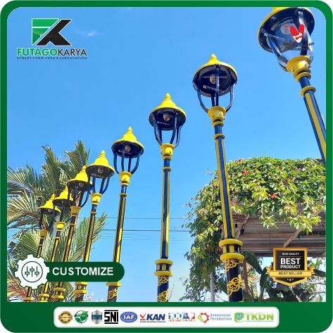 TIANG LAMPU CABANG TUNGGAL PROYEK BEDALI TELAGASARI BALIKPAPAN 2