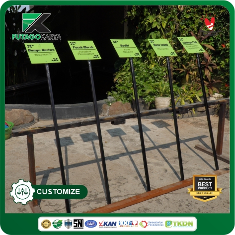 TIANG PAPAN NAMA POHON 2