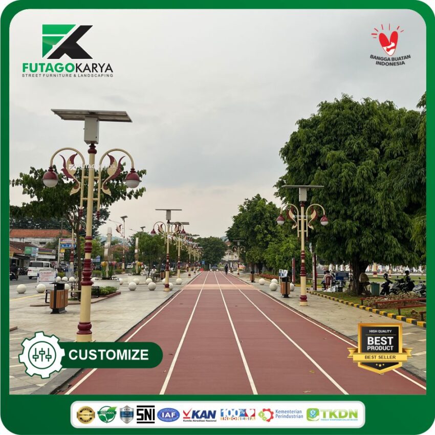 Tiang Lampu Panel Surya