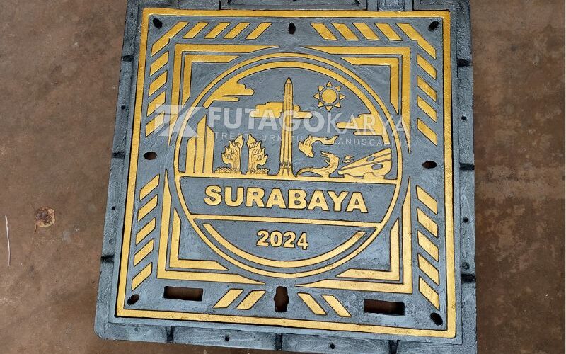 Tutup Manhole Drainase Besi