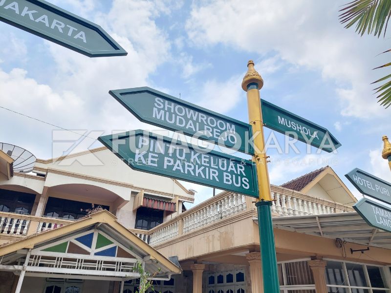 Material Tiang Papan Nama Jalan