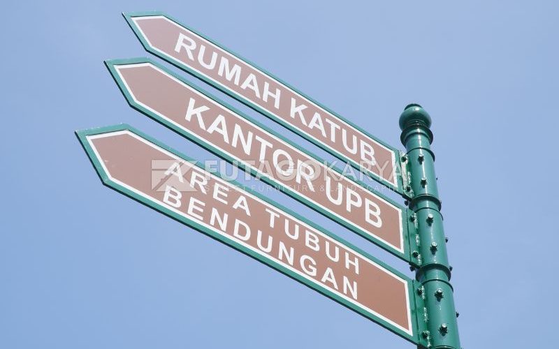 Plang Jalan Penunjuk Arah