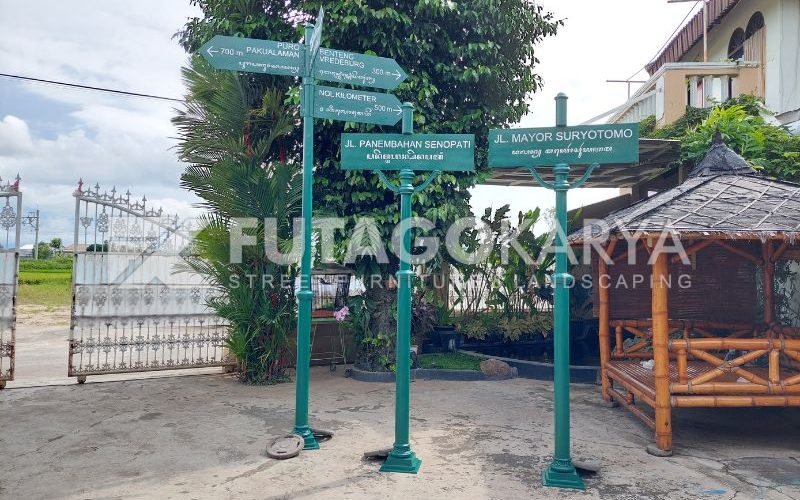 Ukuran Tiang Papan Nama Jalan