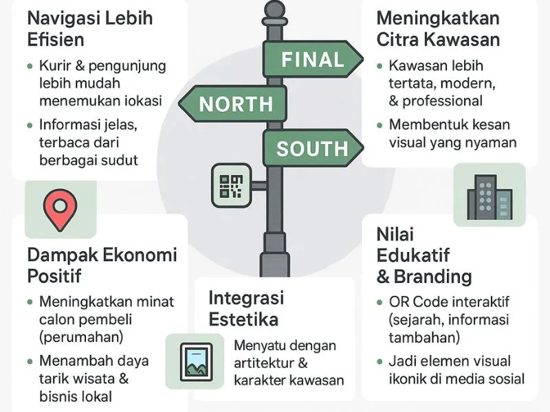 Dampak Positif Tiang Informasi Jalan