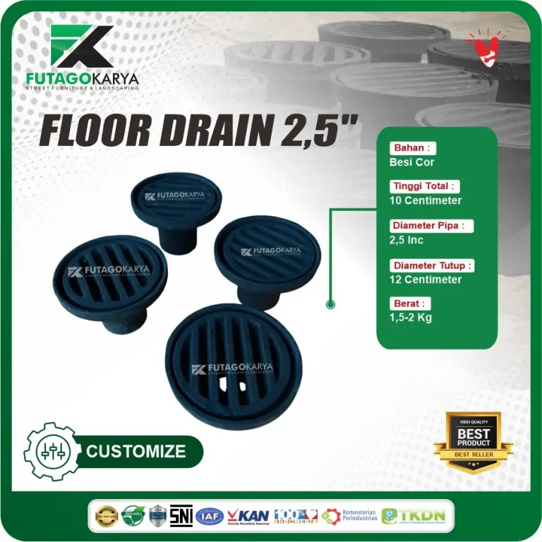 Floor Drain 2,5 Inc