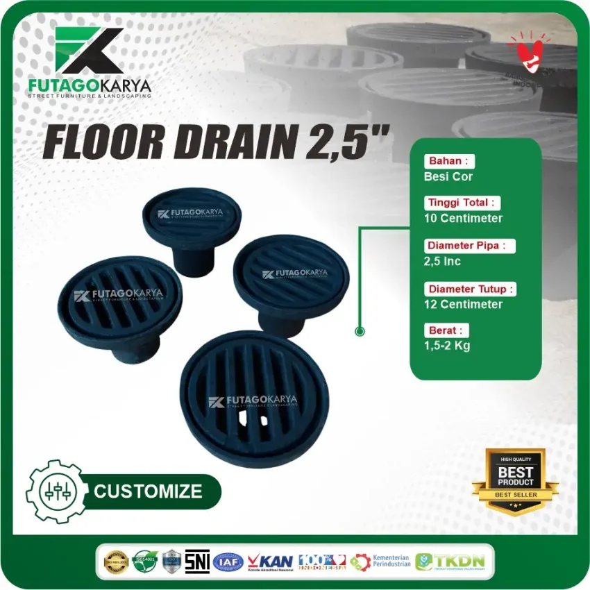 Floor Drain 2,5 Inc