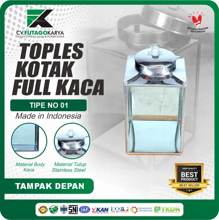 Toples Kerupuk Kaca