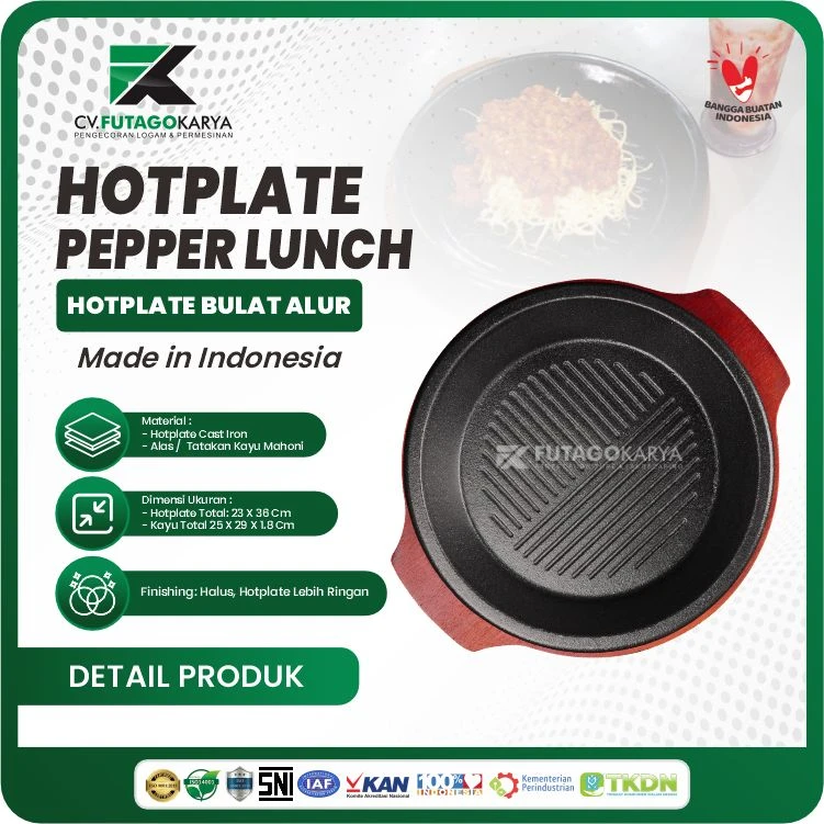 Hot Plate Bulat Pepper Lunch