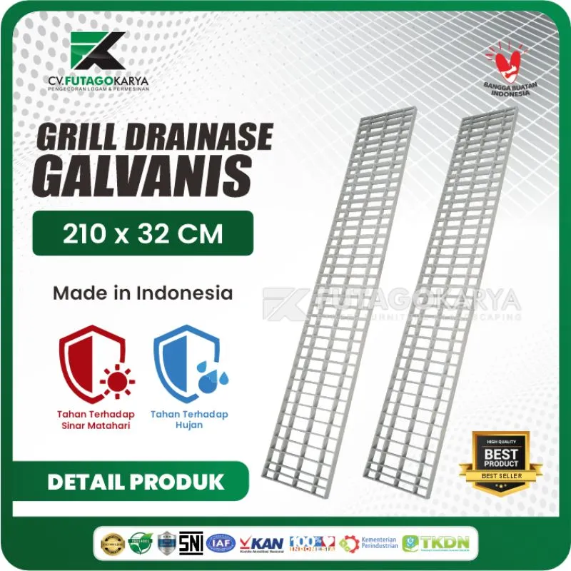 Grill Galvanis 210x32