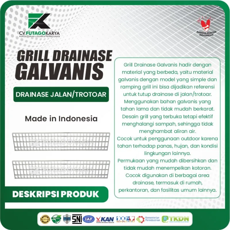 Grill Galvanis 210x32