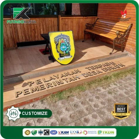 LATTERING TULISAN AKRILIK PEMERINTAH DESA DUKUH