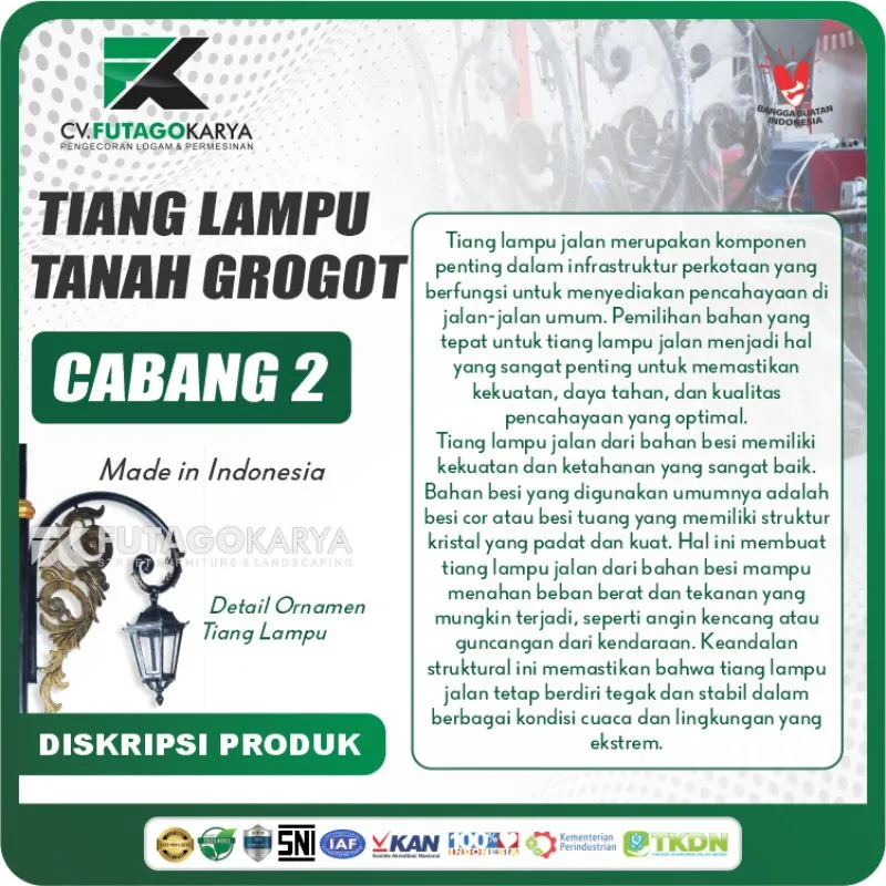 Tiang Lampu Tanah Grogot