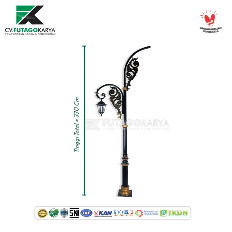 Tiang Lampu Tanah Grogot (4)