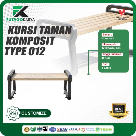 Kursi Taman Komposit Type 12