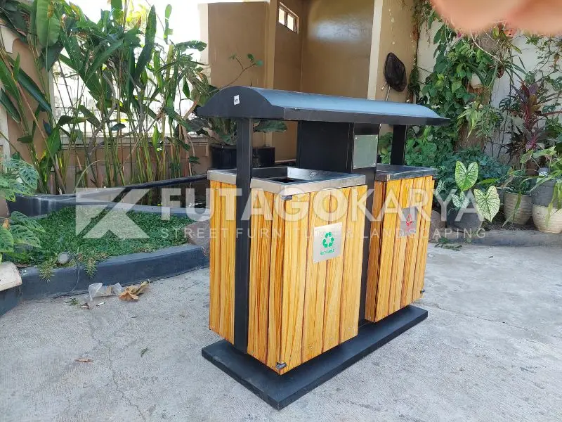 Tempat Sampah Besi untuk Sekolah