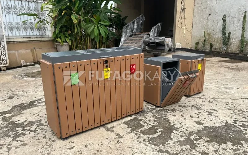 Tempat Sampah Plat Besi