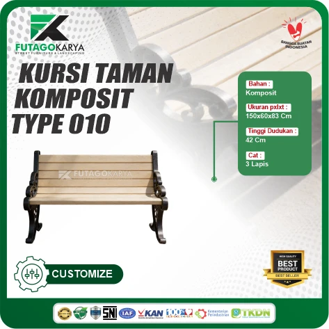 Kursi Taman Komposit Type 10